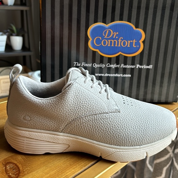 Ruth by Dr comfort GRAY LEATHER OXFORD size 9 WIDE. accommodates orthotics NEW - Picture 3 of 9